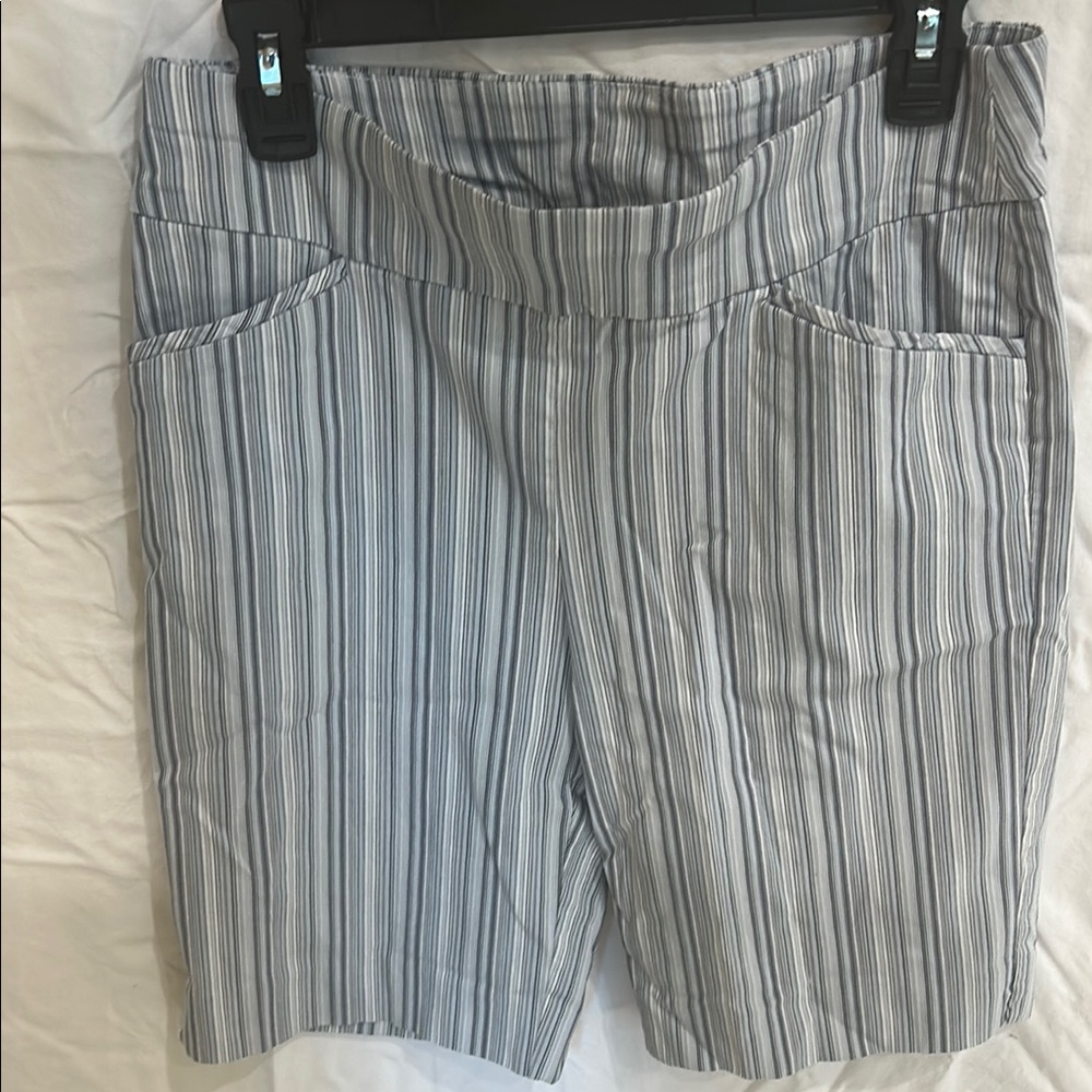Striped Gray Women's Shorts